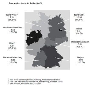 Alkoholkonsum in Deutschland Jahr 2015