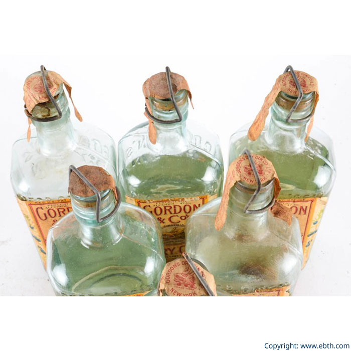 1:12 Maßstab Glas Flasche mit Einem Gordons Gin Label Tumdee Puppenhaus Mini 